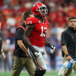 Mykel Williams during a Georgia game in 2024.