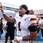 Miami quarterback Cam Ward