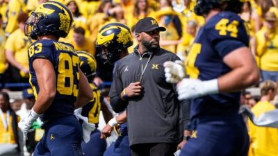 Michigan head coach Sherrone Moore.