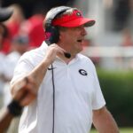 Georgia coach Kirby Smart during a game.