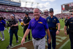 LSU head coach Brian Kelly after a game.