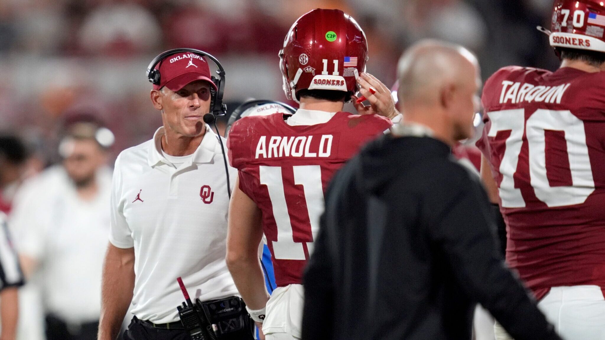 Brent Venables reveals one &lsquo;wish&rsquo; about Jackson Arnold&rsquo;s time ahead of their Week 4 clash