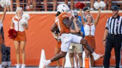 Isaiah Bond scores against Mississippi State.
