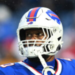 Von Miller is shown during a Bills game.