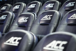 ACC logo on chairs.