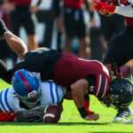 Ole Miss plays South Carolina in football.