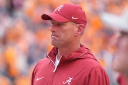Alabama coach Kalen DeBoer.