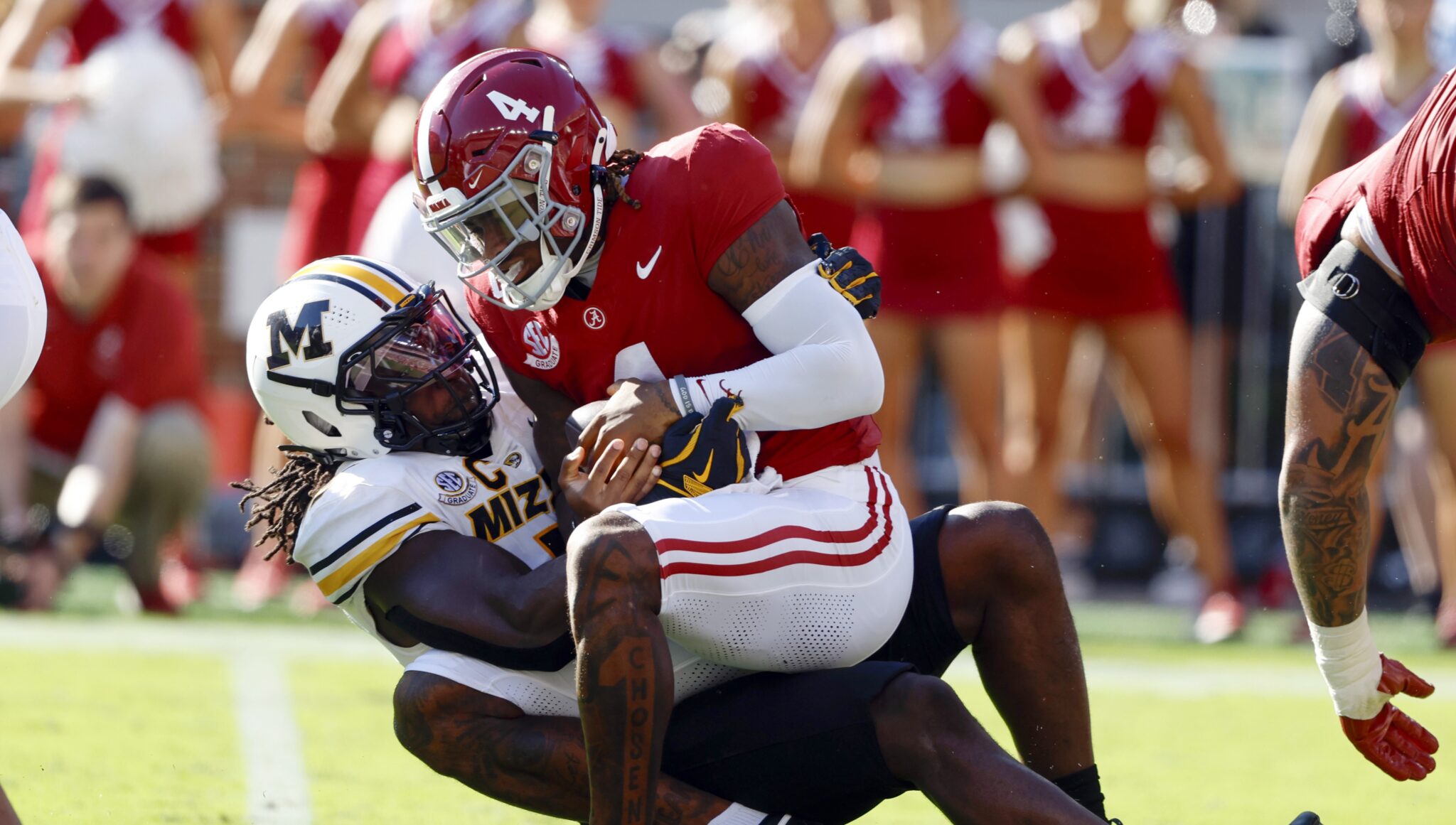 Alabama opens as slight road favorite over Mizzou in Week 7 clash