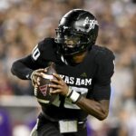 Texas A&M quarterback Marcel Reed during a game in 2024.
