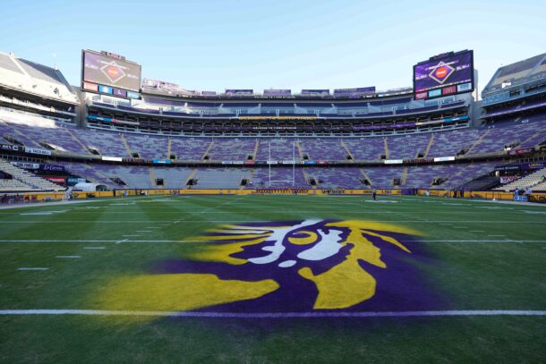 LSU field logo.