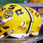 LSU football helmet