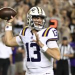 Garrett Nussmeier in the LSU-Texas A&M game.