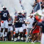 Auburn football enters the field.