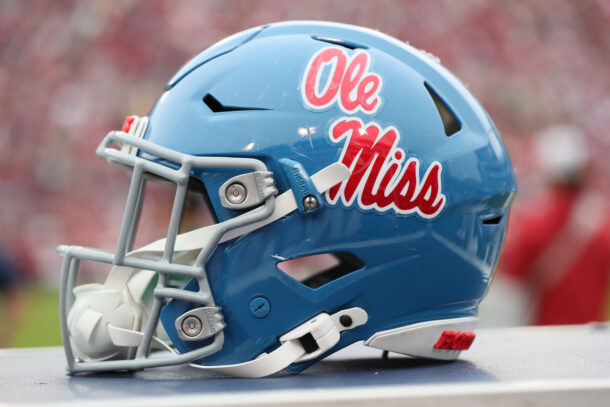 Ole Miss football helmet.
