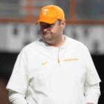 Tennessee coach Josh Heupel before a game in 2024.