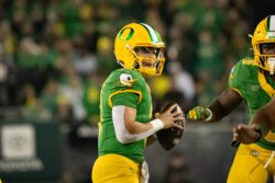 Oregon quarterback Dillon Gabriel.