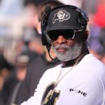 Deion Sanders coaches during a game in 2024.