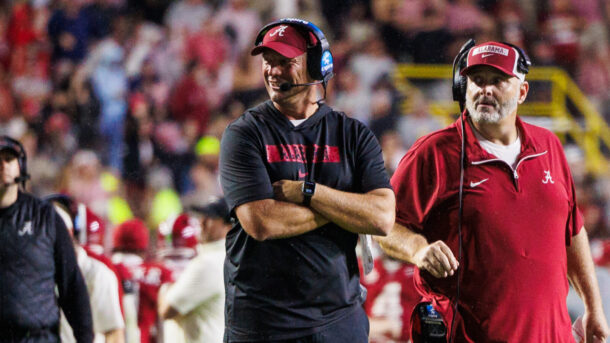 Alabama coach Kalen DeBoer.