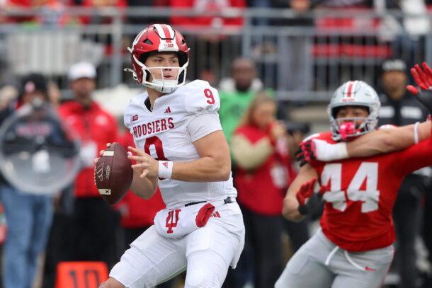 Kurtis Rourke plays for Indiana against Ohio State.