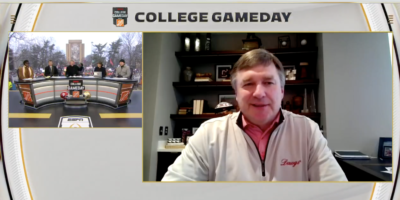 Georgia coach Kirby Smart during an appearance on College GameDay.