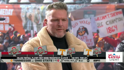 ESPN's Pat McAfee makes his pick on College GameDay.
