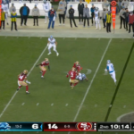 Detroit Lions WR Jameson Williams in action.