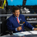 Greg Gumbel at the 2021 Final Four.