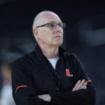 Miami basketball coach Jim Larrañaga.