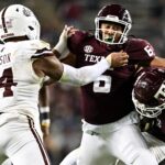 Jaden Platt is pictured while playing for Texas A&M.