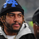 DeSean Jackson is shown attending a football game.