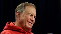 Bill Belichick coaching the New England Patriots.
