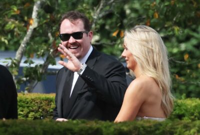 Shane Gillis attends a wedding.