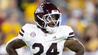 Keyvone Lee gets a call during a game against Arizona State.