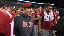 Jake Dickert after a win over San Jose State