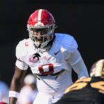 Alabama DB DeVonta Smith in action.