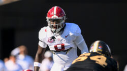 Alabama DB DeVonta Smith in action.