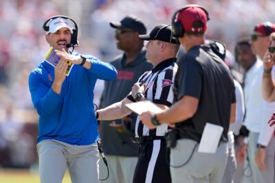 Zac Alley during an Oklahoma football game in 2024.