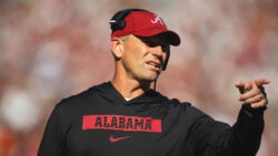 Kalen DeBoer during an Alabama game.