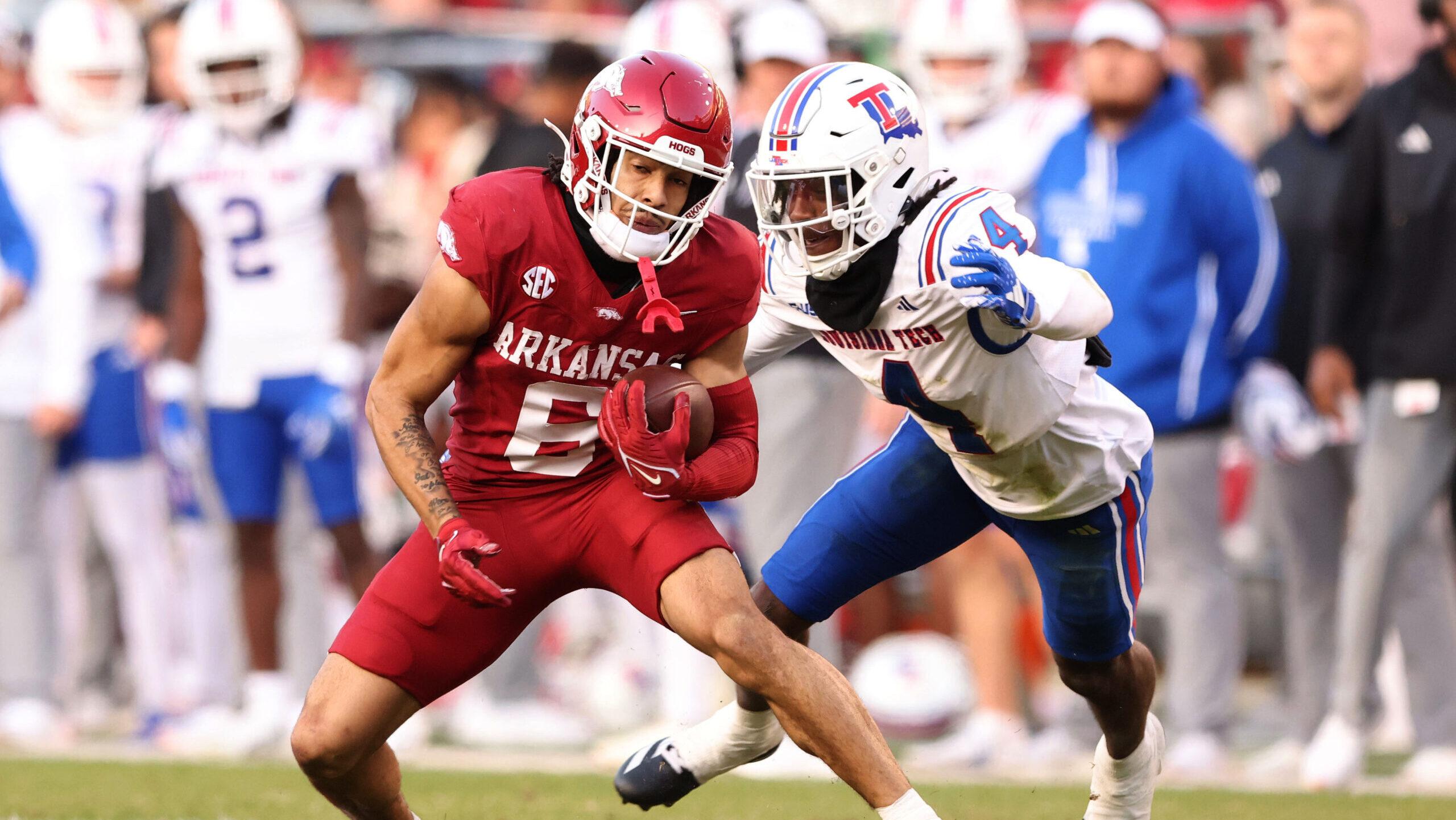 Oklahoma lands transfer commitment from ex-Arkansas WR Isaiah Sategna