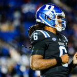 Maalik Murphy during the second half of Duke's game vs. Virginia Tech in 2024.