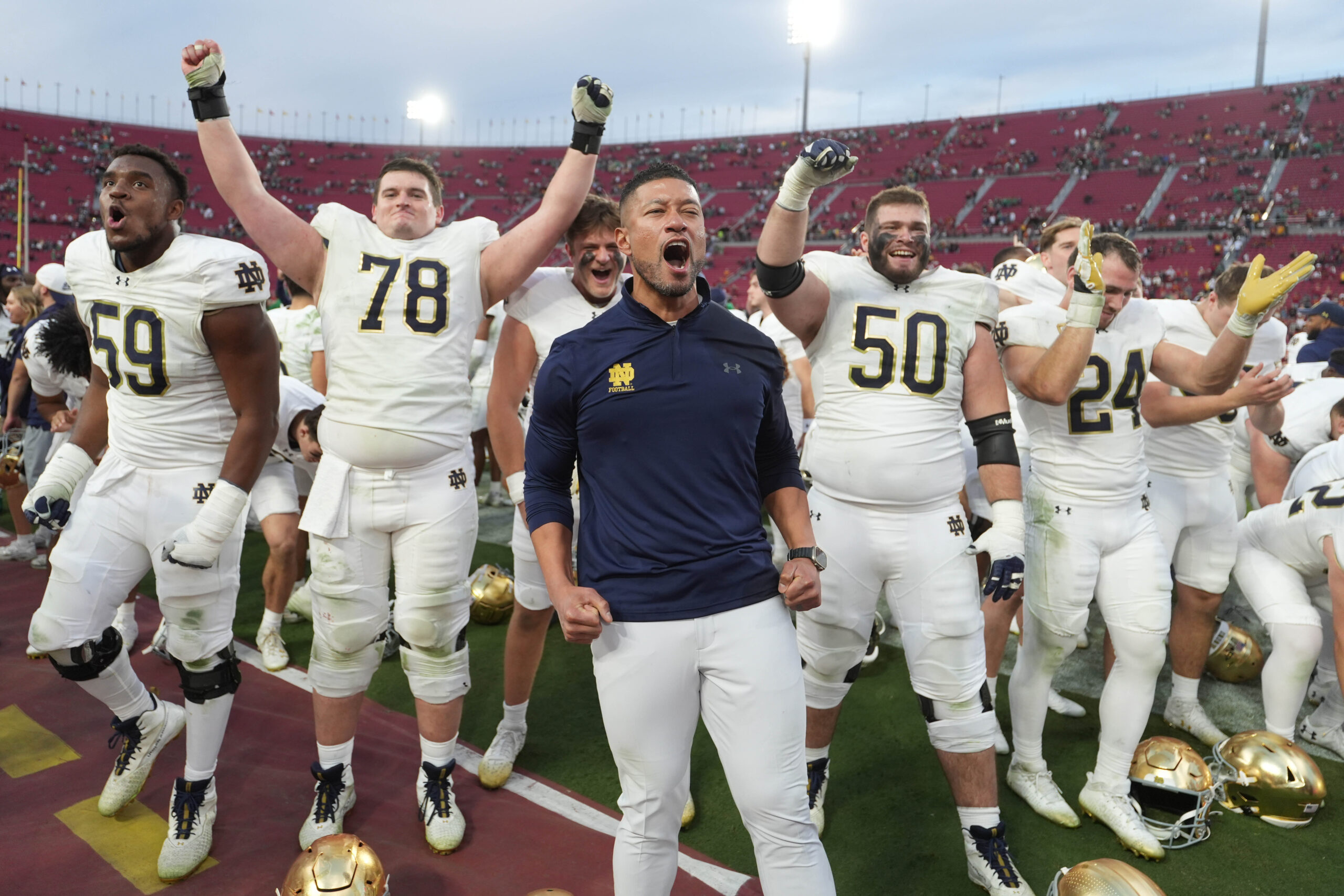 Marcus Freeman Teases New Notre Dame Playoff Uniforms vs. Indiana BVM