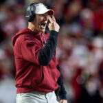 Oklahoma head coach Brent Venables is pictured.