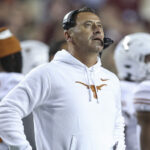 Steve Sarkisian during a Texas game in 2021.