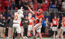 Georgia plays Texas in football.