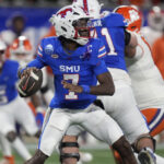 Kevin Jennings gets ready to throw the football against Clemson.
