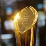 College Football Playoff trophy.