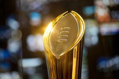 College Football Playoff trophy.