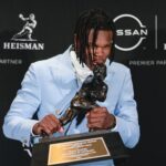 Travis Hunter won the 2024 Heisman Trophy.