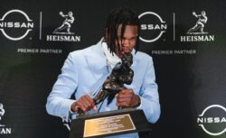Travis Hunter won the 2024 Heisman Trophy.