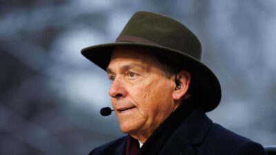 Former Alabama head coach and College GameDay personality Nick Saban.